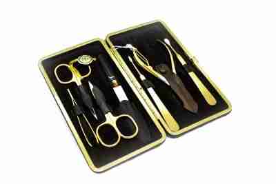 Manicure e Pedicure 7 Set Manicure Placcato In Oro 24k