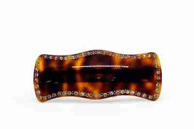 Fermagli e Cerchietti 9 Fermaglio Rhodoid Con Strass 10x4 Cm