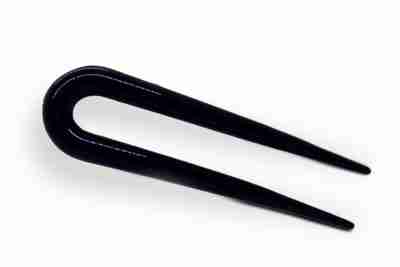Fermagli e Cerchietti 17 Forcina Fermacapelli Rhodoid Nero 9 Cm
