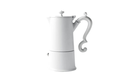 Teiere e Caffettiere 7 KnIndustrie Caffettiera Lady 4 tazze Bianca